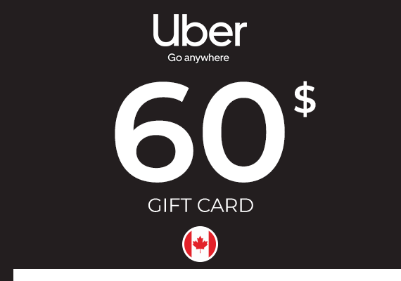 Uber Gift Card 60 CAD Uber Gift Card 60 CAD