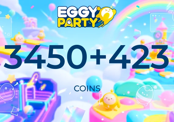 Eggy Party - 3450 + 423 Eggy Coins