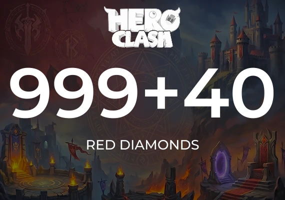 Hero Clash - 999 + 40 Red Diamonds