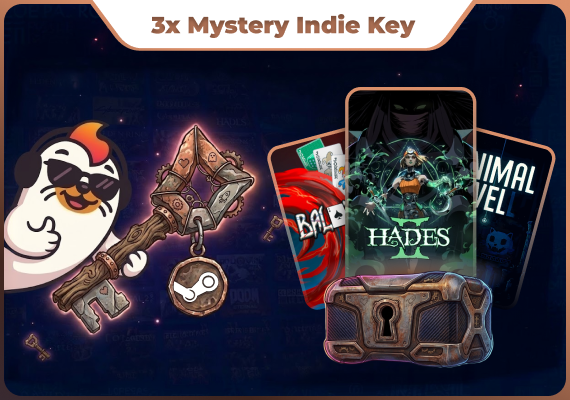 3x Indie Mystery Steam Keys