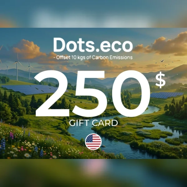 Dots.eco - Offset 10 kgs of CARBON EMISSIONS Gift Card 250 USD Key - UNITED STATES