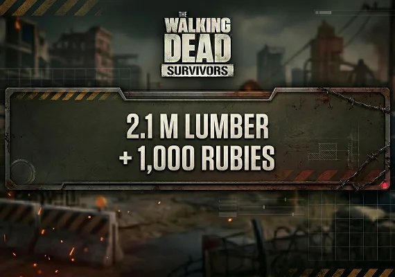 The Walking Dead: Survivors - 2.1 M Lumber + 1,000 Rubies