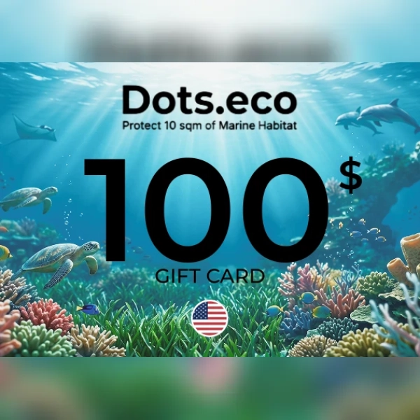 Dots.eco - Protect 10 sqm of Marine Habitat Gift Card 100 USD Key - UNITED STATES