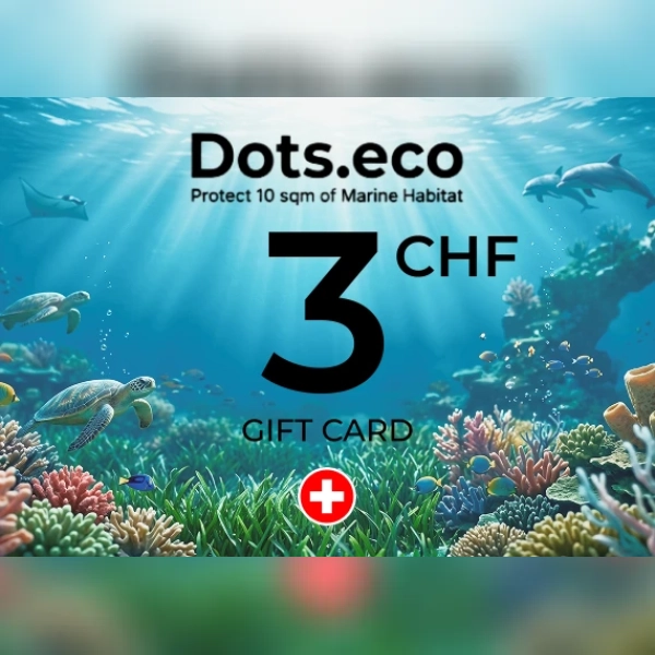 Dots.eco - Protect 10 sqm of Marine Habitat Gift Card 3 CHF Key - SWITZERLAND