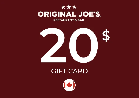 Original Joe's Gift Card 20 CAD