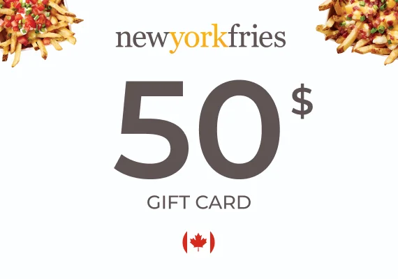 New York Fries Gift Card 50 CAD