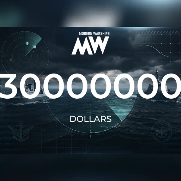 Modern Warships - 30000000 Dollars Direct Top-Up - GLOBAL